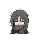 いつも眠そうな女子高校生2（個別スタンプ：3）