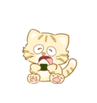 茶トラ猫のごはん（個別スタンプ：8）