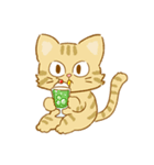 茶トラ猫のごはん（個別スタンプ：9）