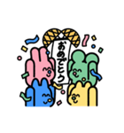 カラフル動物たちの日常スタンプ（個別スタンプ：40）
