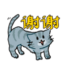 ずっと使える猫達のスタンプ★中国語③（個別スタンプ：5）