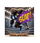 ゴリラ×プロレス！3Dリアル（個別スタンプ：27）