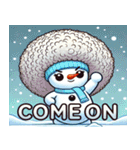アフロ雪だるまのスタンプ@SFW（個別スタンプ：12）