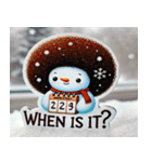アフロ雪だるまのスタンプ@SFW（個別スタンプ：19）
