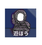 重ねて！ホラーな顔はめパネル1（個別スタンプ：3）