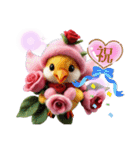 小鳥たちに癒される日常（個別スタンプ：6）