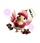 小鳥たちに癒される日常（個別スタンプ：24）