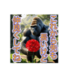 【結婚記念日とか誕生日】お祝いするゴリラ（個別スタンプ：7）