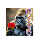 【結婚記念日とか誕生日】お祝いするゴリラ（個別スタンプ：9）