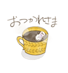 ゆきのゆきだるま あいさつ（個別スタンプ：5）