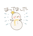 ゆきのゆきだるま あいさつ（個別スタンプ：11）