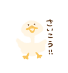 毎日使えるふわふわあひる 敬語あり（個別スタンプ：19）