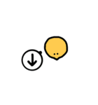カラフルmarugao message 1（個別スタンプ：21）
