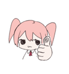 ほどよくふてぶてしい女子（個別スタンプ：1）