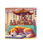 ひな祭りも動物と一緒（個別スタンプ：3）