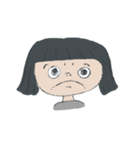 家族と日常会話をするユルイおかっぱ女子（個別スタンプ：33）