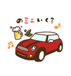 ミニミニくるま■だじゃれ＊赤 ■（個別スタンプ：2）