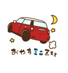 ミニミニくるま■だじゃれ＊赤 ■（個別スタンプ：4）