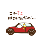 ミニミニくるま■だじゃれ＊赤 ■（個別スタンプ：13）