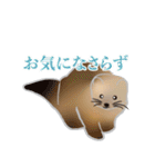 敬語を使うエゾクロテン（個別スタンプ：34）