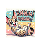 サバンナキャットのかわいいスタンプ（個別スタンプ：40）