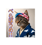 江戸っ子言葉を使う、猫ちゃん（個別スタンプ：21）