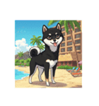 柴犬の旅（個別スタンプ：1）