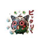 猫ロボットギアフィのスチームスマイル」（個別スタンプ：3）