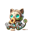猫ロボットギアフィのスチームスマイル」（個別スタンプ：12）