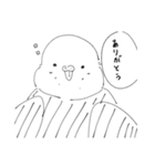 白黒インコ日常スタンプ(いつでも使える)（個別スタンプ：5）