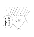白黒インコ日常スタンプ(いつでも使える)（個別スタンプ：13）