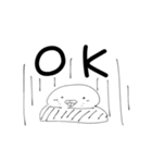 白黒インコ日常スタンプ(いつでも使える)（個別スタンプ：19）