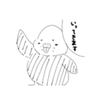 白黒インコ日常スタンプ(いつでも使える)（個別スタンプ：22）