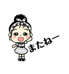 レトロな娘子スタンプ（個別スタンプ：5）