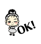 レトロな娘子スタンプ（個別スタンプ：7）