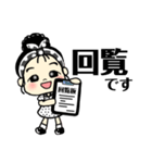 レトロな娘子スタンプ（個別スタンプ：35）