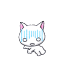 動く白猫たんの毎日3（個別スタンプ：2）
