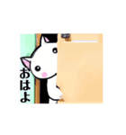 動く白猫たんの毎日3（個別スタンプ：16）