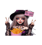 クモ女 - 期待に満ちた目（個別スタンプ：22）