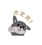 黒柴ちゃんん（個別スタンプ：14）
