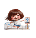 ボブヘアの女の子 - 人生諦めた（個別スタンプ：5）