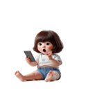 ボブヘアの女の子 - 人生諦めた（個別スタンプ：10）