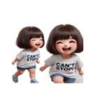 ボブヘアの女の子 - 人生諦めた（個別スタンプ：27）