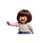 ボブヘアの女の子 - 人生諦めた（個別スタンプ：29）
