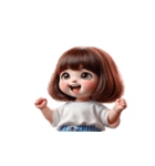 ボブヘアの女の子 - 人生諦めた（個別スタンプ：31）