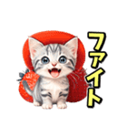 【動く】イチゴとサバトラ子猫♡毎日使える（個別スタンプ：6）