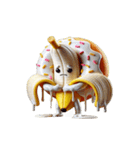 バナナドーナツ 初対面（個別スタンプ：16）