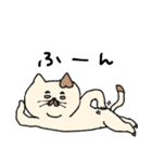 カフェオレカラーのネコスタンプ（個別スタンプ：37）