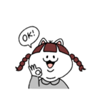 ぽちゃねこちゃん ( 言葉あり＆なし )（個別スタンプ：1）