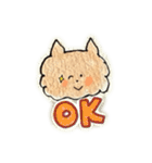 茶ねこ②(返事/応援/ほめ/甘え/喜怒哀楽)（個別スタンプ：3）